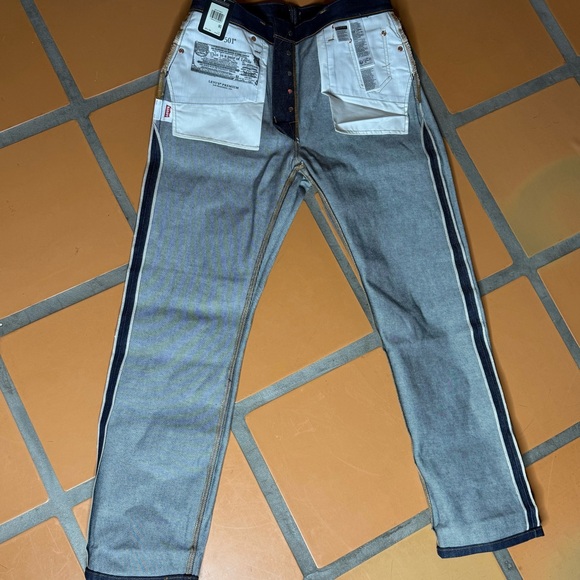 Levi's Men's 501 Original Selvedge Denim - Picture 9 of 11